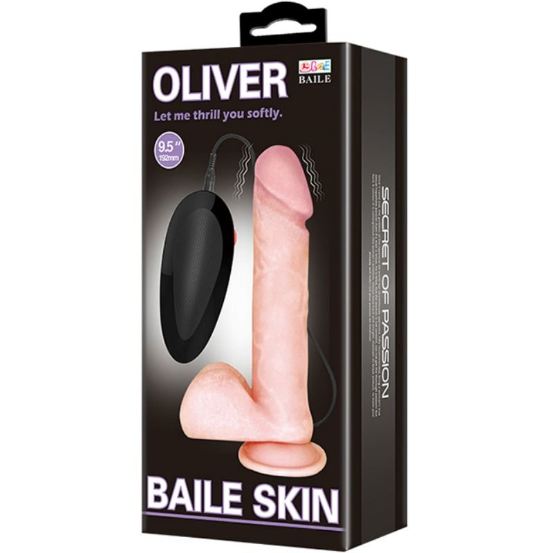 BAILE - OLIVER REALISTIC DILDO WITH VIBRATION - Amore24