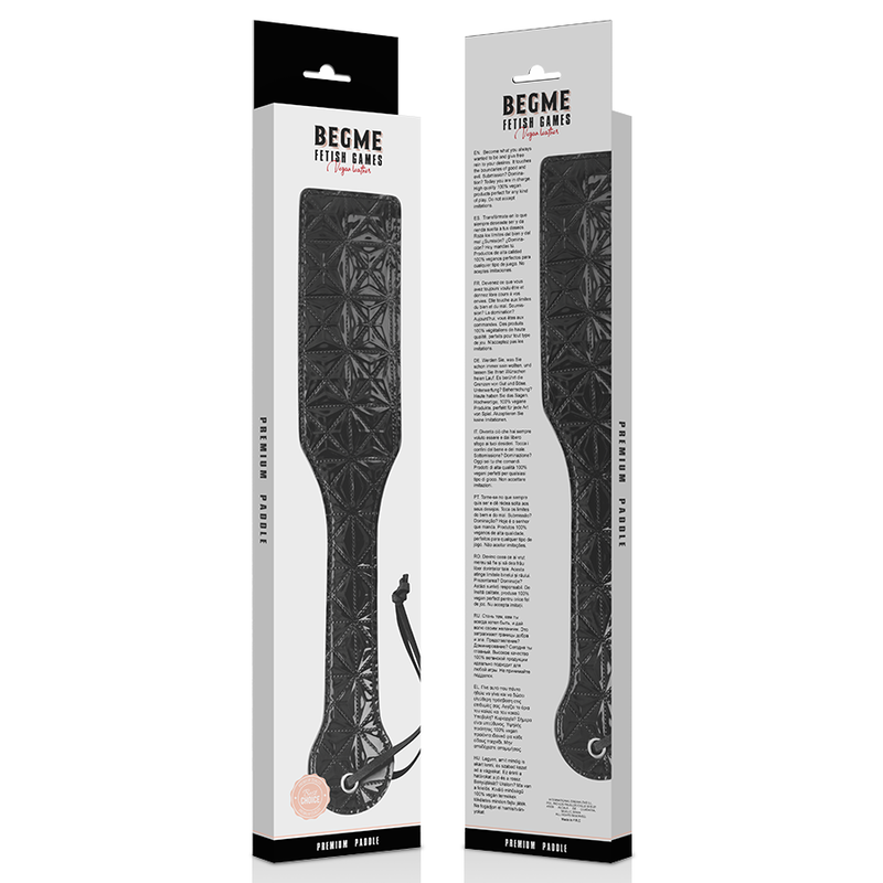 BEGME - BLACK EDITION VEGAN LEATHER PADDLE - Amore24