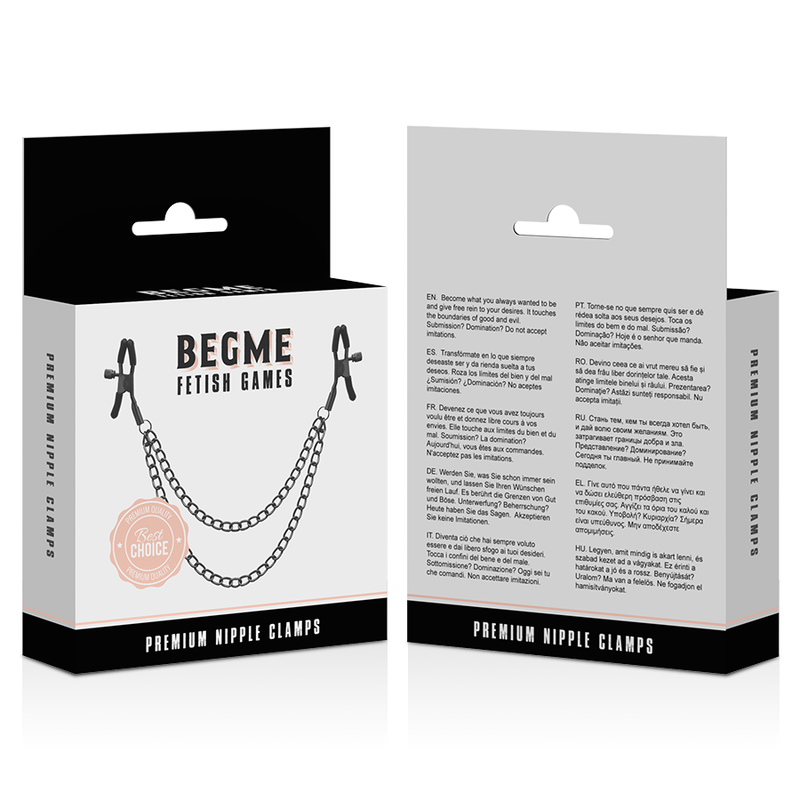 BEGME - RED EDITION NIPPLE CLIPS WITH CHAIN - Amore24