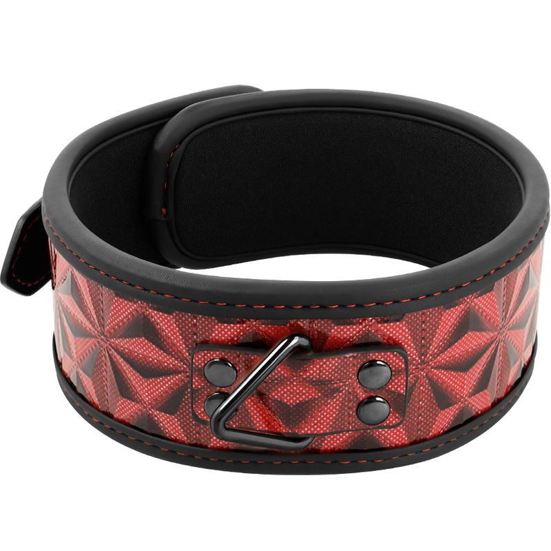 BEGME - RED EDITION PREMIUM VEGAN LEATHER COLLAR WITH NEOPRENE LINING - Amore24