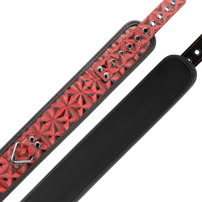 BEGME - RED EDITION PREMIUM VEGAN LEATHER COLLAR WITH NEOPRENE LINING - Amore24