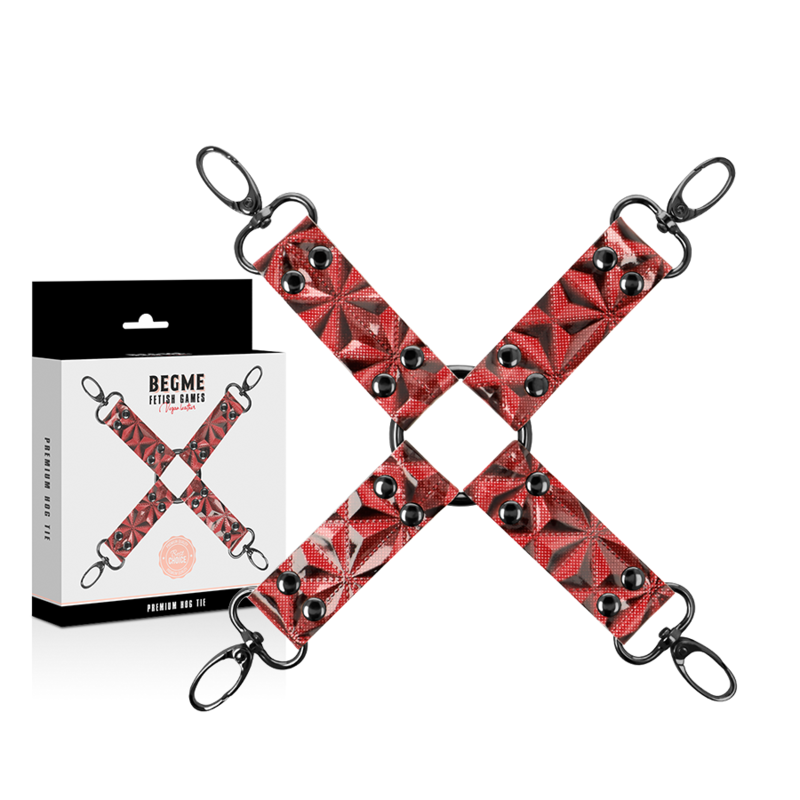 BEGME - RED EDITION PREMIUM VEGAN LEATHER HOG TIE - Amore24
