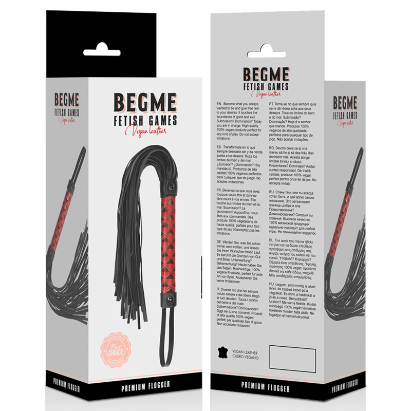 BEGME - RED EDITION VEGAN LEATHER FLOGGER - Amore24