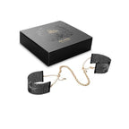 BIJOUX - DÉSIR MÉTALLIQUE BLACK METAL MESH HANDCUFFS - Amore24