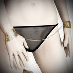 BIJOUX - DÉSIR MÉTALLIQUE GOLDEN METAL MESH HANDCUFFS - Amore24