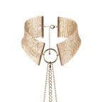 BIJOUX - DÉSIR MÉTALLIQUE GOLDEN METALLIC NECKLACE - Amore24