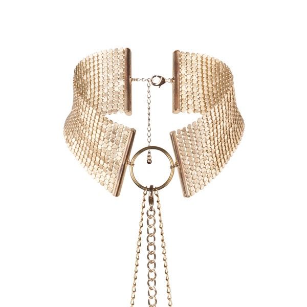 BIJOUX - DÉSIR MÉTALLIQUE GOLDEN METALLIC NECKLACE - Amore24
