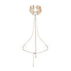 BIJOUX - DÉSIR MÉTALLIQUE GOLDEN METALLIC NECKLACE - Amore24