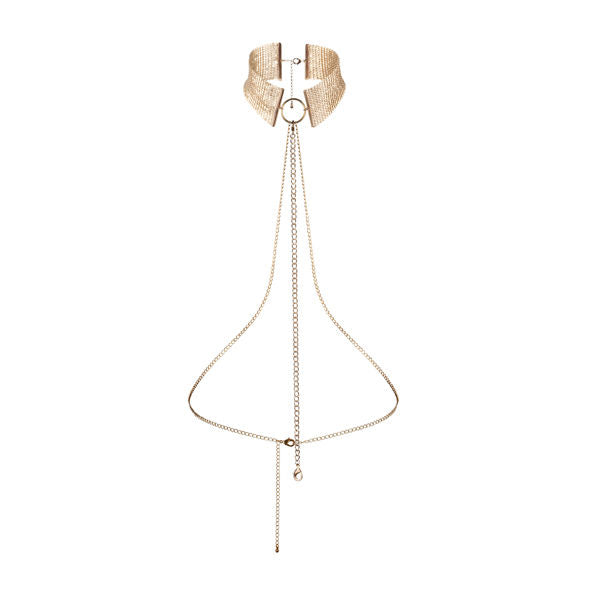 BIJOUX - DÉSIR MÉTALLIQUE GOLDEN METALLIC NECKLACE - Amore24
