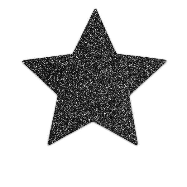 BIJOUX - INDISCRETS FLASH BLACK STAR NIPPLE CAPS - Amore24