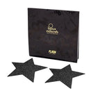 BIJOUX - INDISCRETS FLASH BLACK STAR NIPPLE CAPS - Amore24