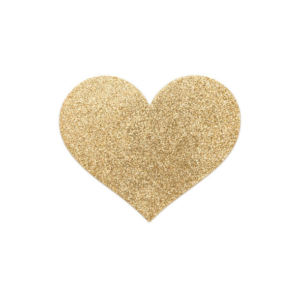 BIJOUX - INDISCRETS FLASH GOLDEN HEART NIPPLE COVERS - Amore24