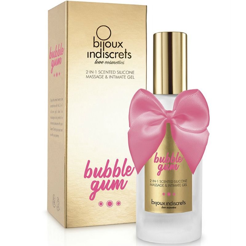 BIJOUX - BUBBLE GUM GEL 2 IN 1 SILICONE STRAWBERRY GUM 100 ML - Amore24