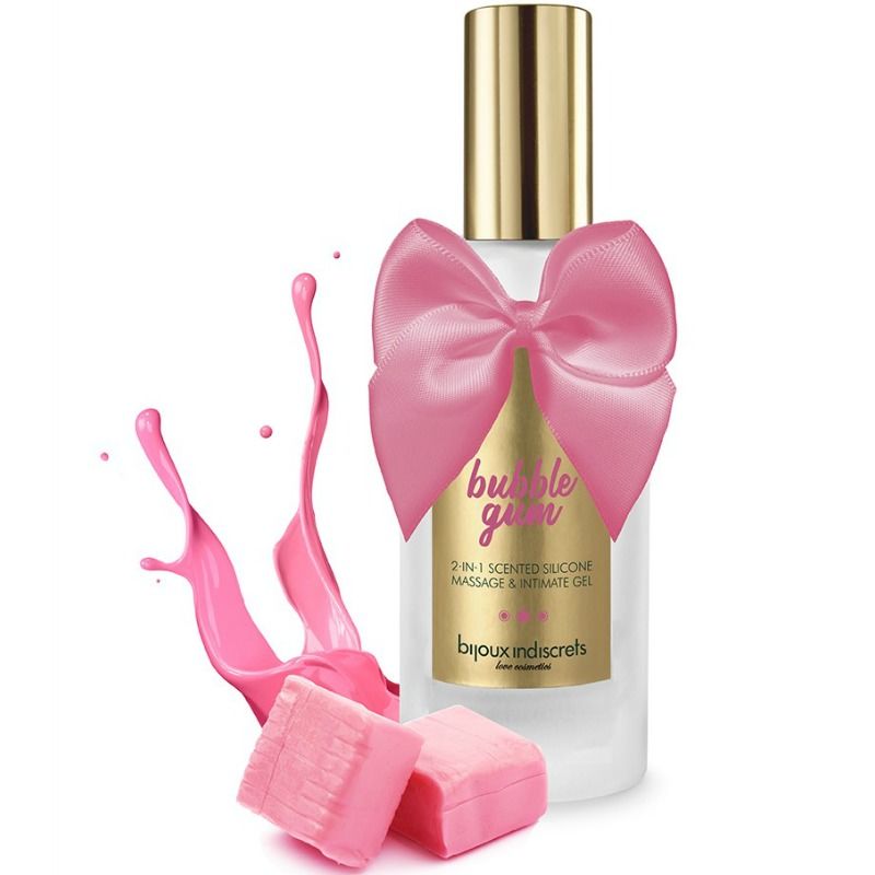 BIJOUX - BUBBLE GUM GEL 2 IN 1 SILICONE STRAWBERRY GUM 100 ML - Amore24