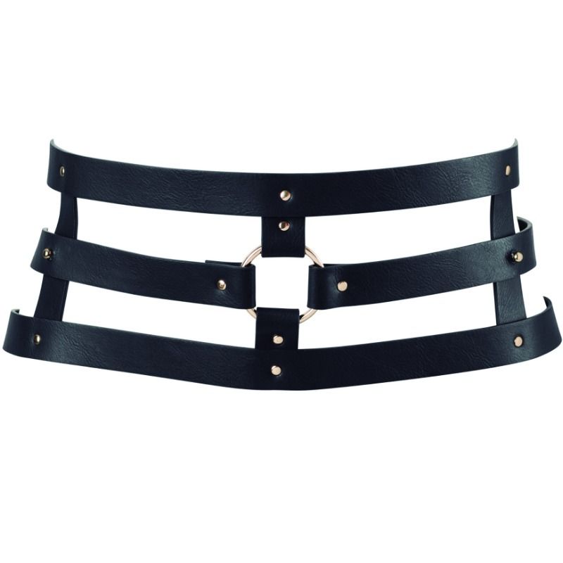 BIJOUX - INDISCRETS MAZE BELT WITH STRAP BLACK - Amore24