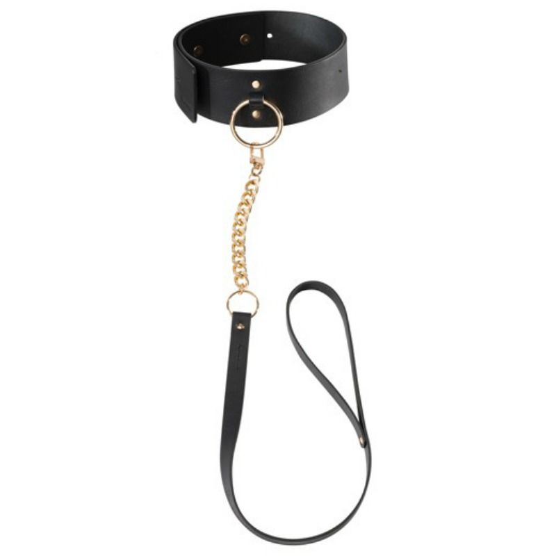 BIJOUX INDISCRETS MAZE - BLACK NECKLACE WITH STRAP - Amore24