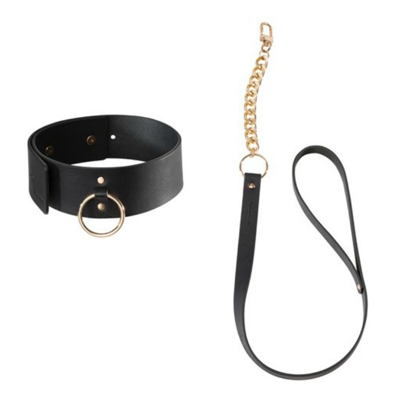 BIJOUX INDISCRETS MAZE - BLACK NECKLACE WITH STRAP - Amore24