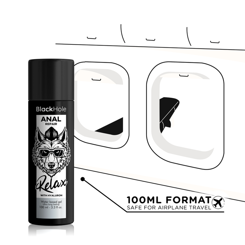 BLACK HOLE - ANAL REPAIR WATER BASED RELAX WITH HYALURON 100 ML - Amore24