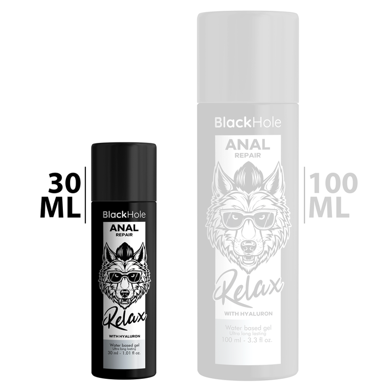 BLACK HOLE - ANAL REPAIR WATER BASED RELAX WITH HYALURON 30 ML - Amore24