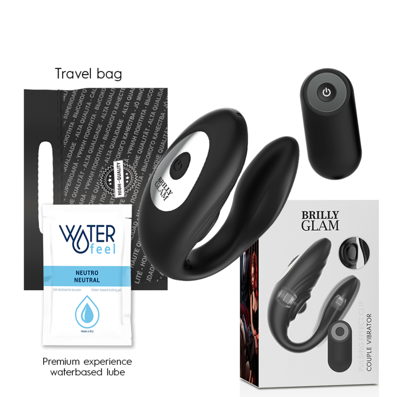 BRILLY GLAM - COUPLE PULSING & VIBRATING REMOTE CONTROL - Amore24