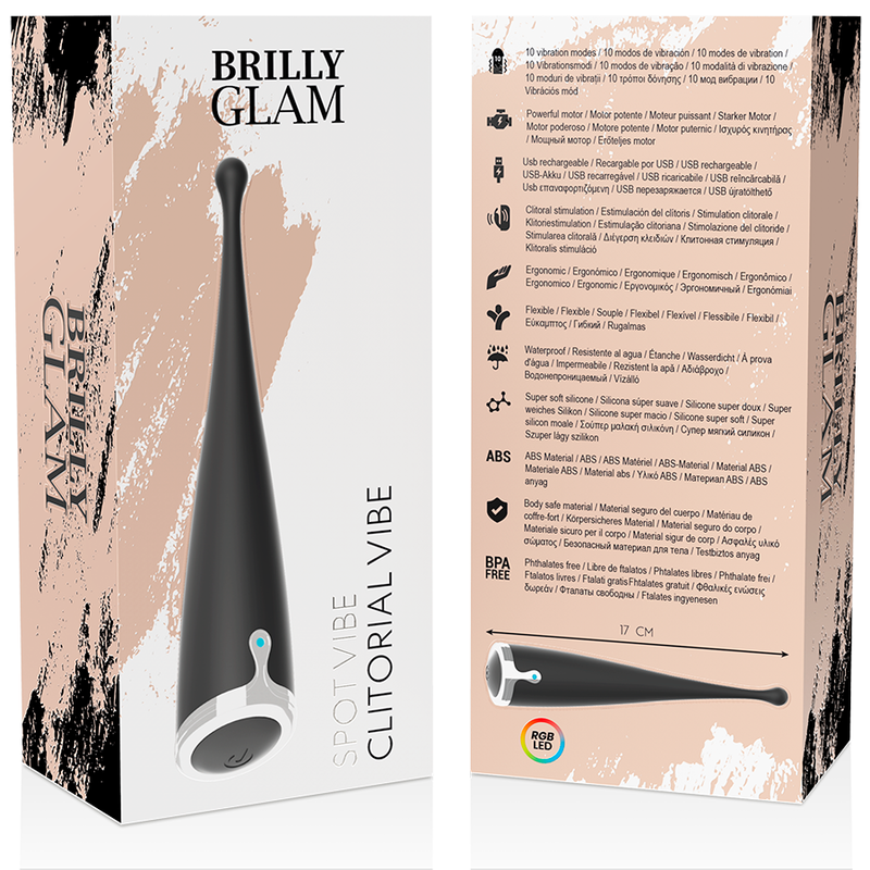 BRILLY GLAM - SPOT VIBE CLITORIAL BLACK - Amore24