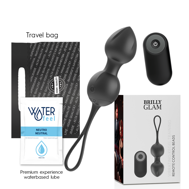 BRILLY GLAM - VIBRATING KEGEL BEADS REMOTE CONTROL - Amore24