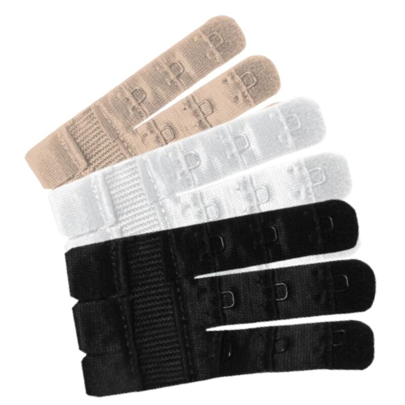 BYE-BRA - FLEXIBLE CONTOUR EXTENDERS 3 HOOKS 3 UNITS - Amore24