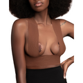 BYE-BRA - BODY TAPE 5 M X 6.5 CM + 3 PAIRS OF NIPPLE COVERS BROWN - Amore24