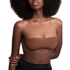 BYE-BRA - BODY TAPE 5 M X 6.5 CM + 3 PAIRS OF NIPPLE COVERS BROWN - Amore24