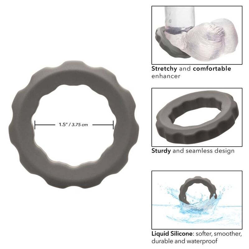 CALEXOTICS - ALPHA ERECT RING GREY - Amore24