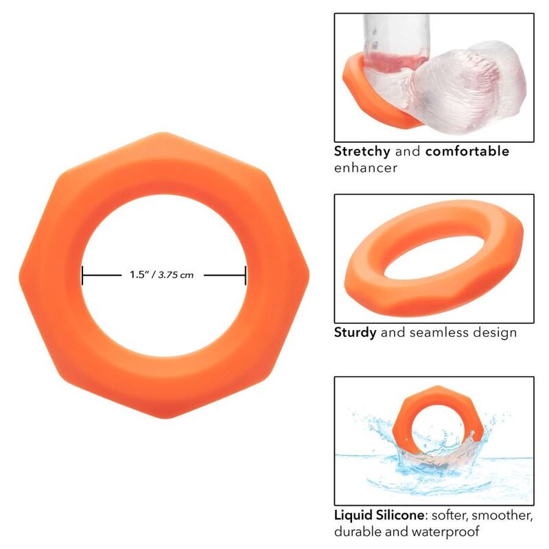 CALEXOTICS - ALPHA SEXAGON RING ORANGE - Amore24