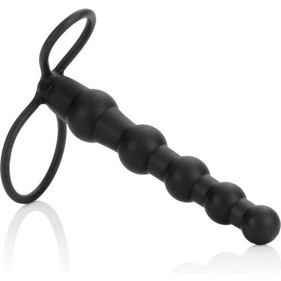 CALEXOTICS - BEADED DUAL PENETRATOR BLACK - Amore24