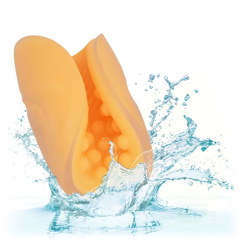 CALEXOTICS - BEADED GRIP MASTURBATOR ORANGE - Amore24