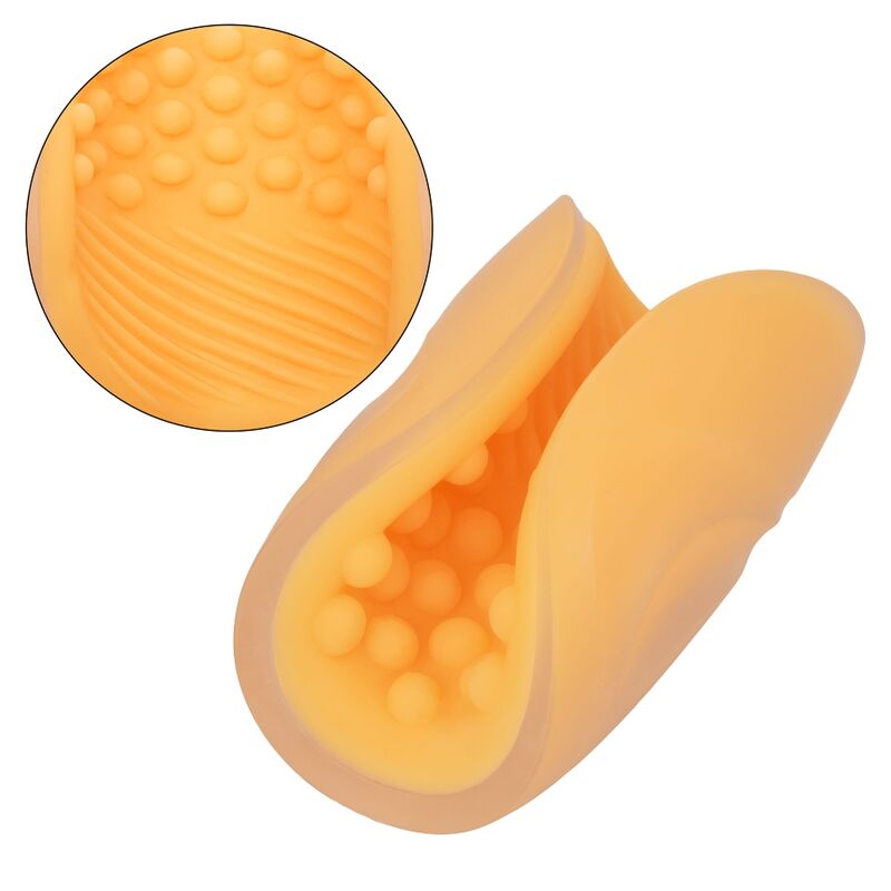 CALEXOTICS - BEADED GRIP MASTURBATOR ORANGE - Amore24