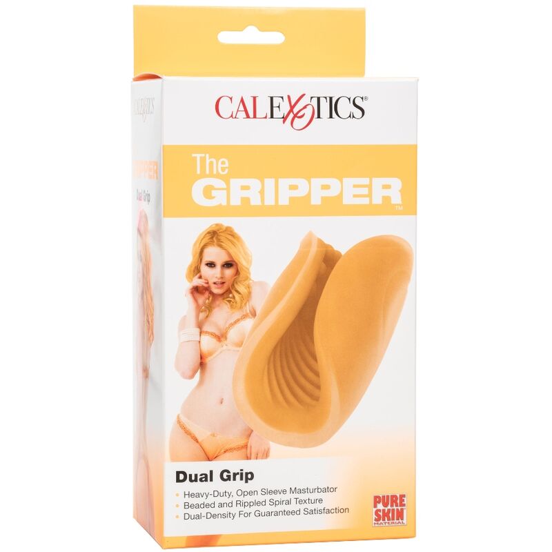 CALEXOTICS - BEADED GRIP MASTURBATOR ORANGE - Amore24