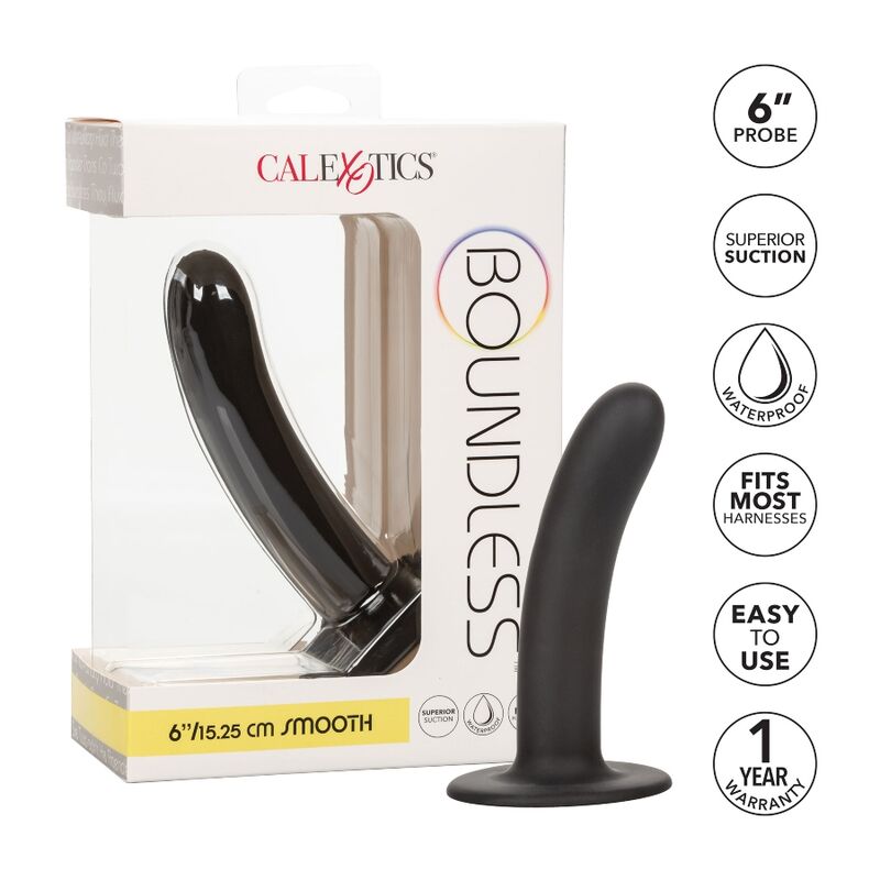 CALEXOTICS - BOUNDLESS DILDO 15.25 CM HARNESS COMPATIBLE SMOOTH - Amore24