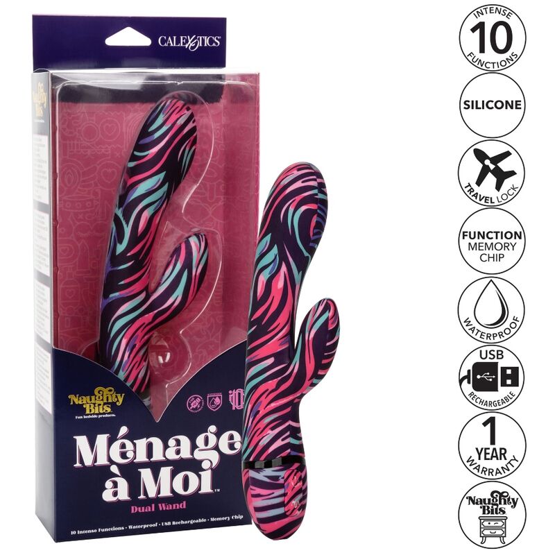 CALEXOTICS - MENAGE A MOI DUAL WAND VIBRATOR - Amore24