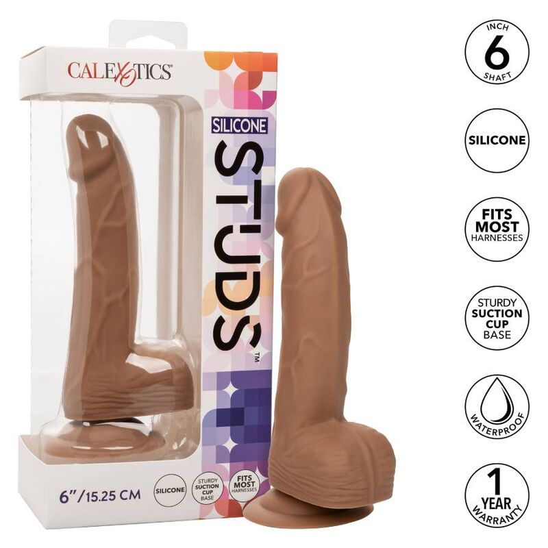 CALEXOTICS - SILICONE STUDS 15.24 CM BROWN - Amore24
