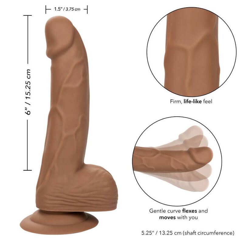 CALEXOTICS - SILICONE STUDS 15.24 CM BROWN - Amore24