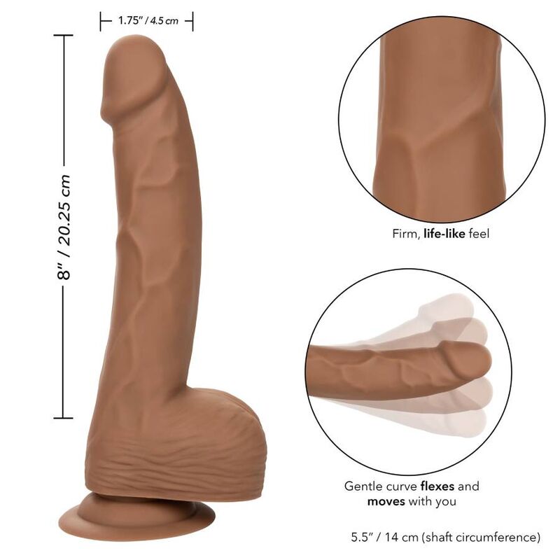 CALEXOTICS - SILICONE STUDS 20.32 CM BROWN - Amore24