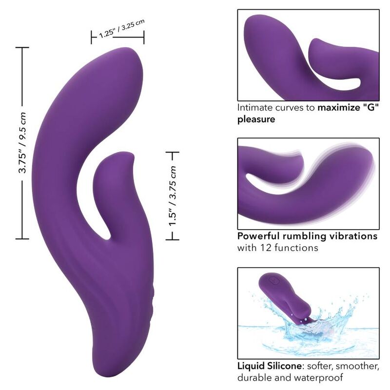 CALEXOTICS - STELLA DUAL PLEASER VIOLET - Amore24