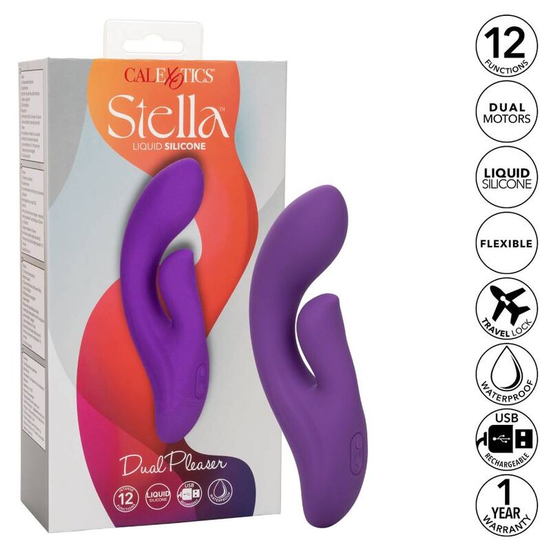 CALEXOTICS - STELLA DUAL PLEASER VIOLET - Amore24