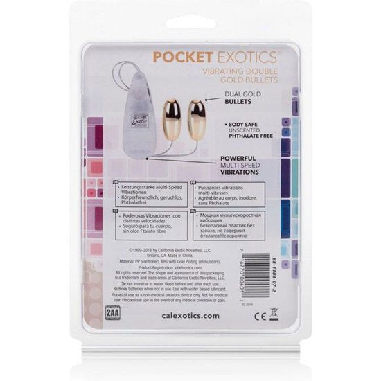 CALEXOTICS - VIBRATING BULLETS GOLD DUO - Amore24