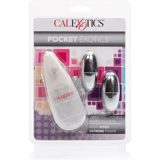 CALEXOTICS - VIBRATING BULLETS SILVER DUO - Amore24