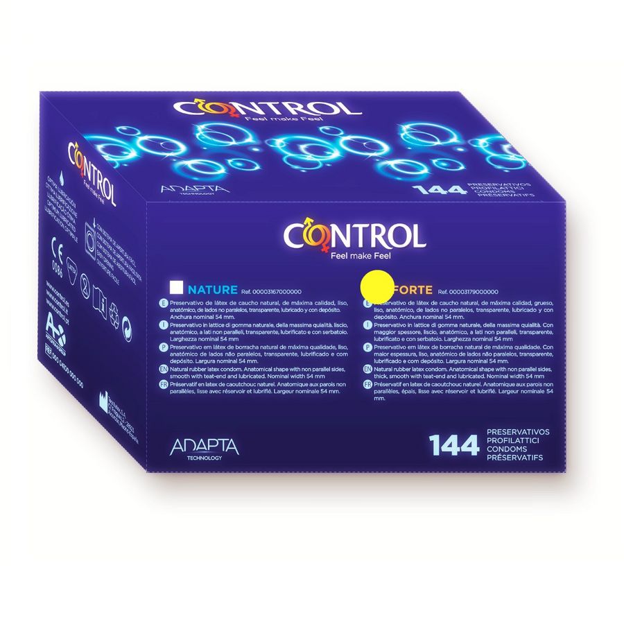 CONTROL - ADAPTA FORTE CONDOMS 144 UNITS - Amore24