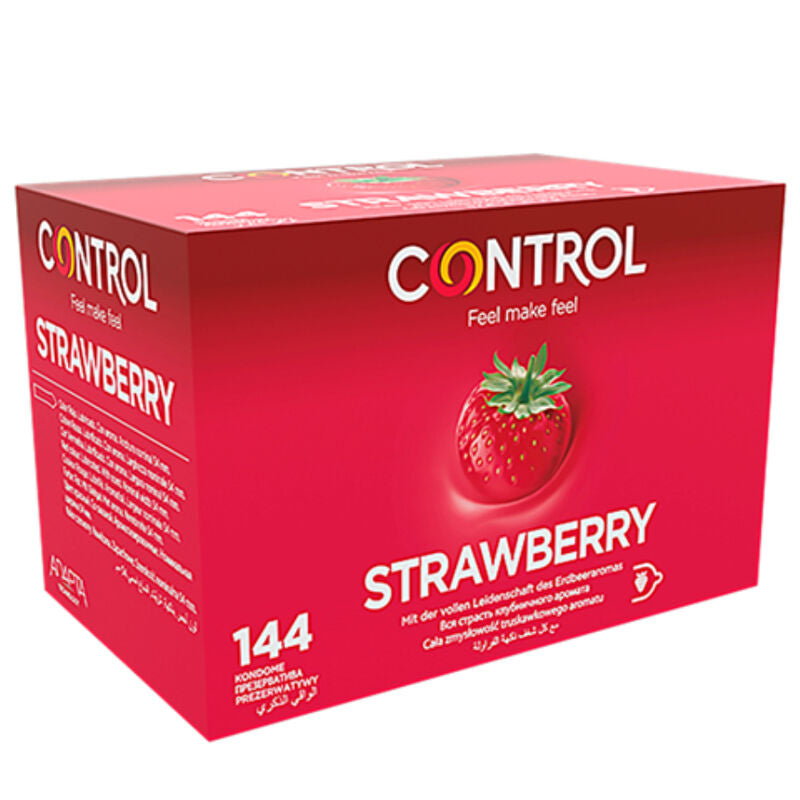 CONTROL - ADAPTA STRAWBERRY CONDOMS 144 UNITS - Amore24