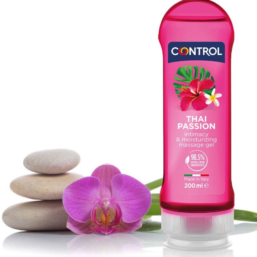 CONTROL - 2 EN 1 MASSAGE & PLEASURE THAI PASSION 200 ML - Amore24