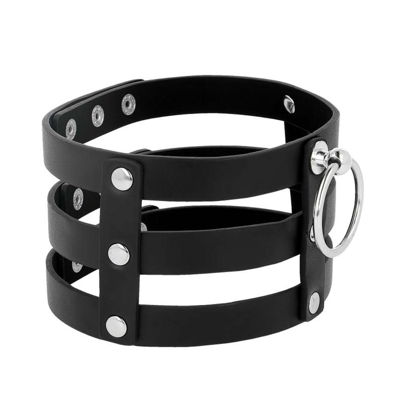 COQUETTE CHIC DESIRE - FETISH STYLE VEGAN LEATHER CHOKER - Amore24