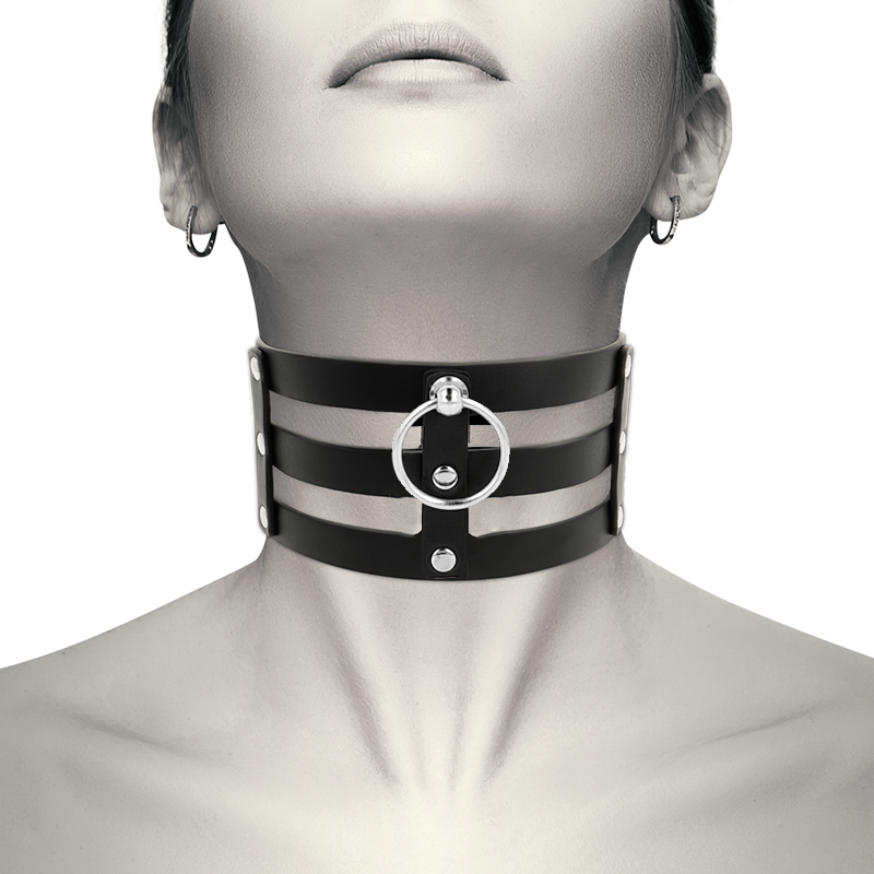 COQUETTE CHIC DESIRE - FETISH STYLE VEGAN LEATHER CHOKER - Amore24