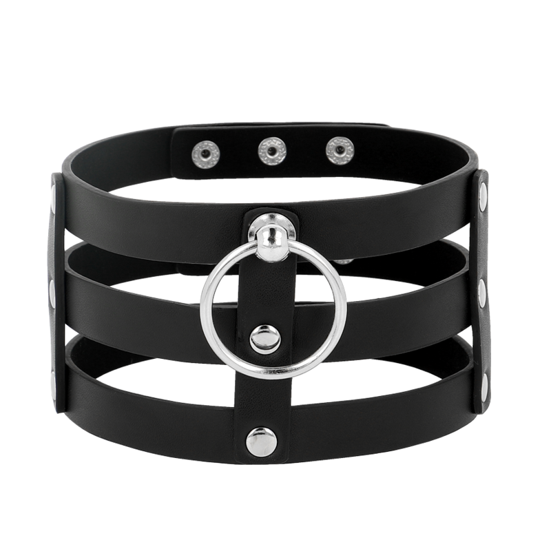 COQUETTE CHIC DESIRE - FETISH STYLE VEGAN LEATHER CHOKER - Amore24